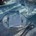 Lote de 4 servilletas de mesa de algodón Tatin - Color agua