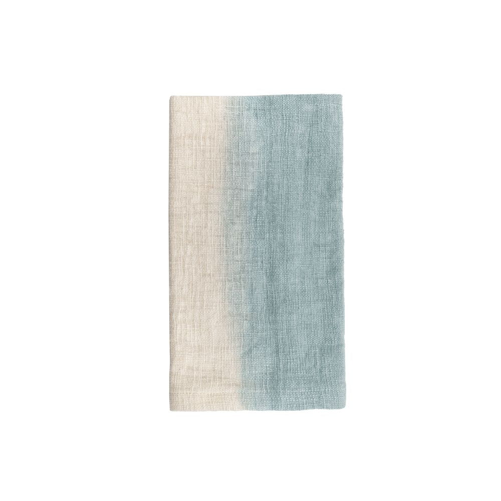 Lote de 4 servilletas de mesa de algodón Tatin - Color agua