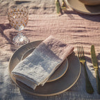 Lote de 4 servilletas de mesa de algodón Tatin - Rosa