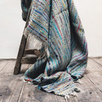 Hand-Woven Throw - Azure - 140X220Cm