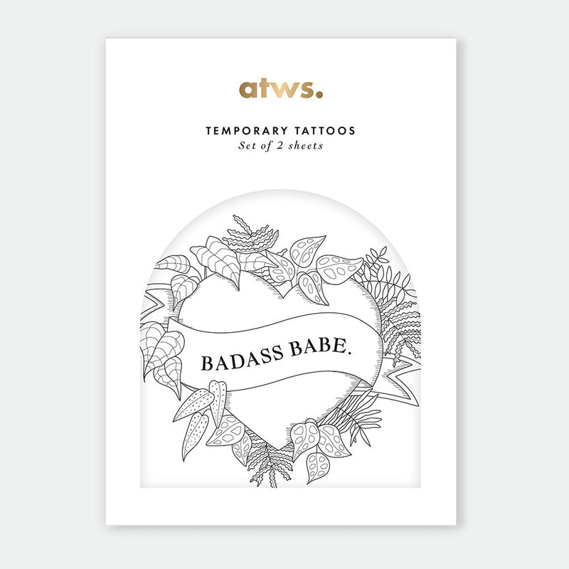 Tatoo set - Badass Babe - All The Ways To Say