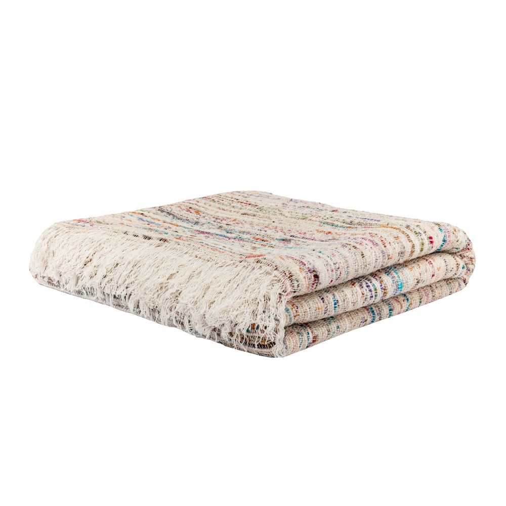 Plaid de tejido manual - Coco - 140 x 220 cm