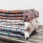 Plaid de tejido manual - Coco - 140 x 220 cm