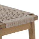 Banc Intérieur & Extérieur - Tavao - En Bois D'Acacia & Corde - Beige