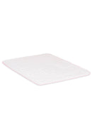 Tapis De Bain - Blanc Liseré Rose Nymphe