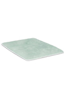 Tapis De Bain - Vert Opaline Liseré Blanc