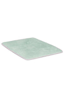 Tapis De Bain - Vert Opaline Liseré Rose Nymphe