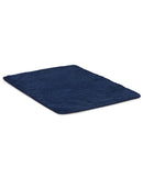Tapis de bain - Bleu Nuit liseré Bleu