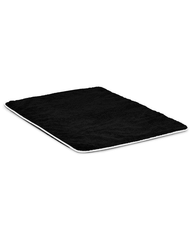 Tapis De Bain - Noir Liseré Blanc
