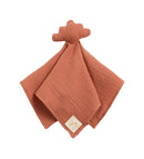 Gigoteuse Bébé Hiver En Double Gaze De Coton Et Son Doudou Mouchoir - Rouge