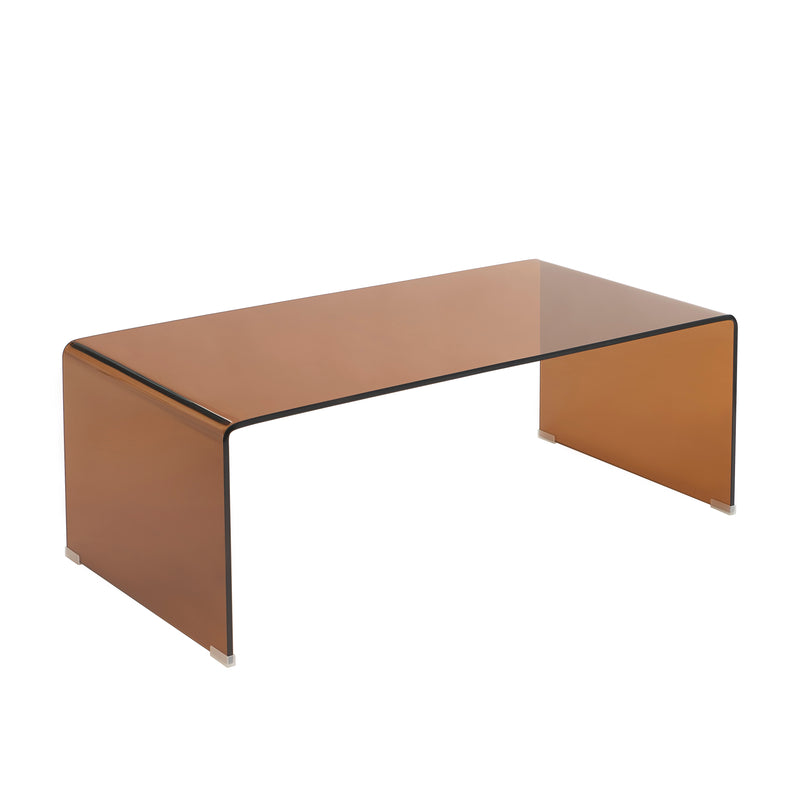 Table Basse Ginza - Verre Trempé Ambré