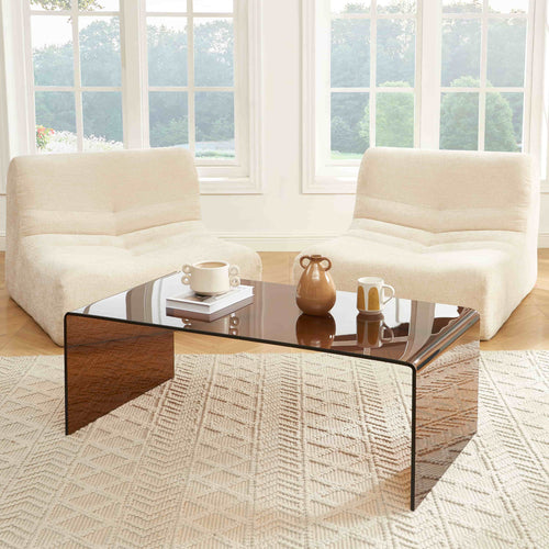 Table Basse Ginza - Verre Trempé Ambré