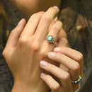 Bague Junon Turquoise 0,15 Et Argent Massif