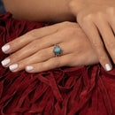 Bague Junon Turquoise 0,15 Et Argent Massif