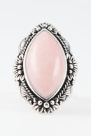 Bague Riwama Pink Opale Et Argent Massif