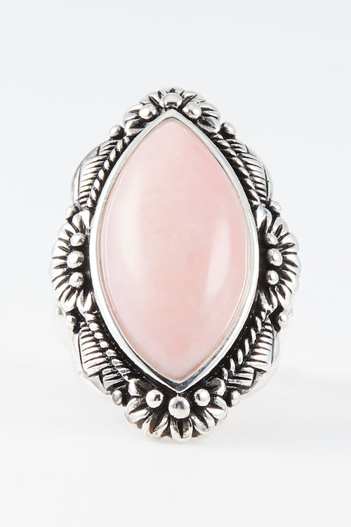 Bague Riwama Pink Opale Et Argent Massif