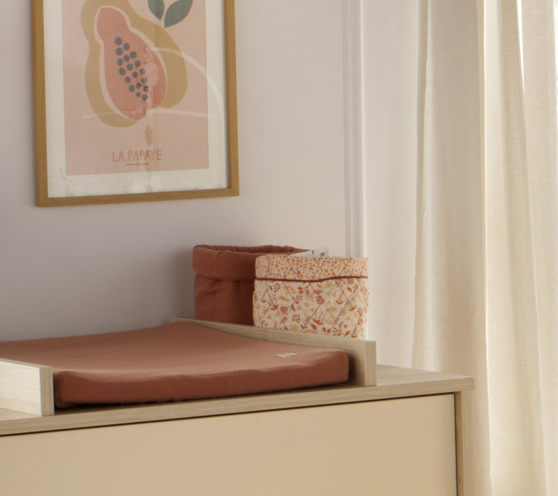 Panière De Rangement En Double Gaze De Coton