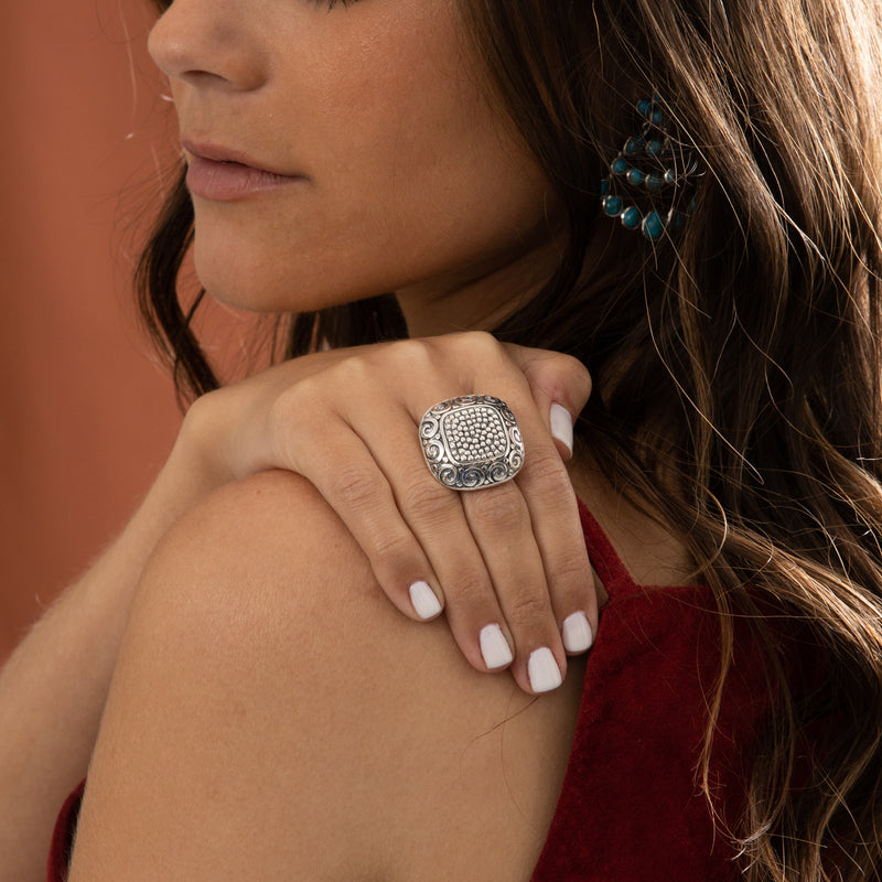 Bague Pisko Argent Massif