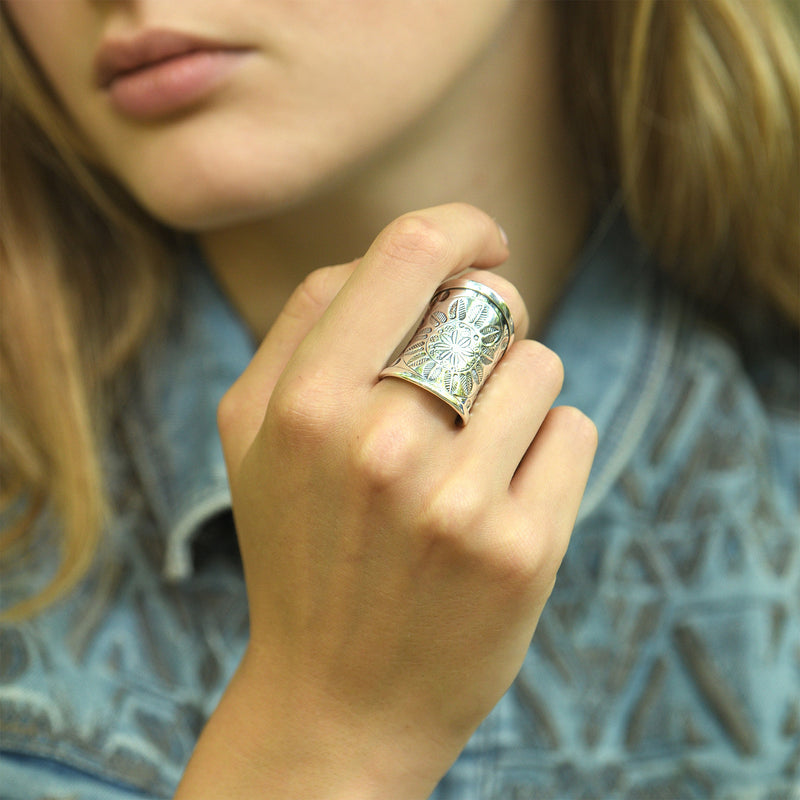 Bague Balam Argent Massif