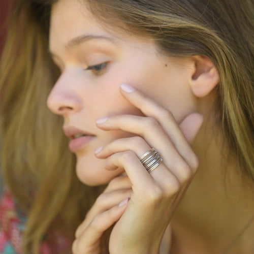 Bague Popoca Argent Massif
