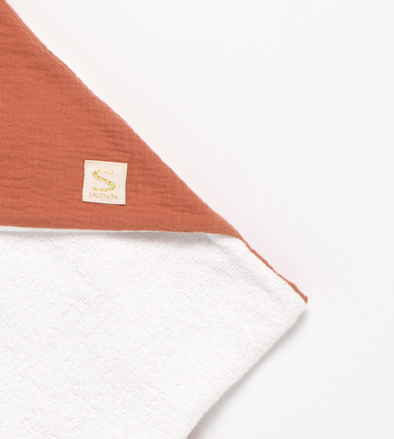 Sortie De Bain En Double Gaze De Coton Et Éponge