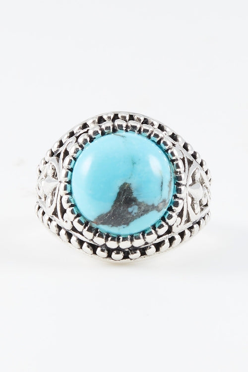 Bague Xochitl Turquoise Et Argent Massif
