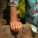 Bague Jaab Pink Opale 10,30Ct Et Argent Massif