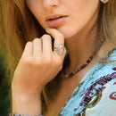 Bague Clamato Rhodochrosite 6,30Ct Et Argent Massif