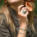 Bague Ninag Turquoise 2,20Ct Et Argent Massif