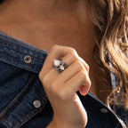 Anillo “Kolo” Nácar 5.80Ct y Plata de Ley