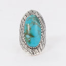 Bague Istonka Turquoise Et Argent Massif