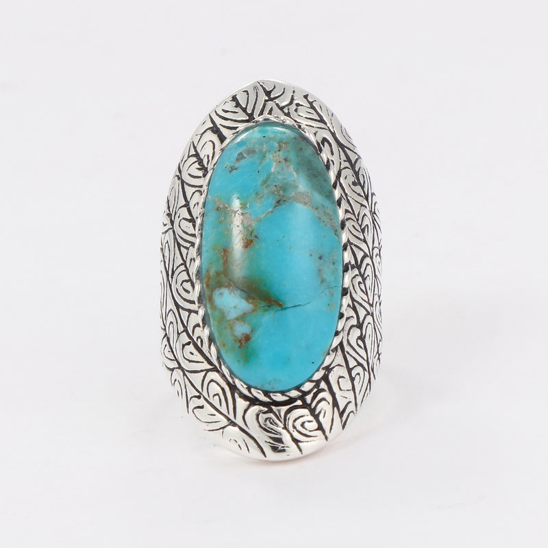 Bague Istonka Turquoise Et Argent Massif