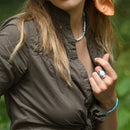 Bague Warupachi Larimar 4,99Ct Et Argent Massif