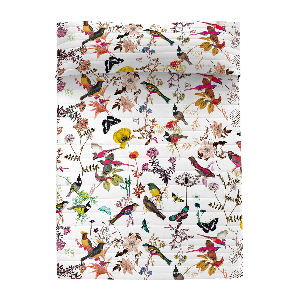 Birds Of Paradise Bedspread - Multicoloured