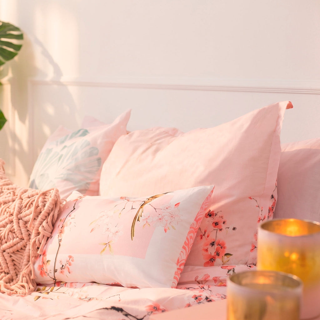 Federa Chinoiserie Rosa - Multicolore