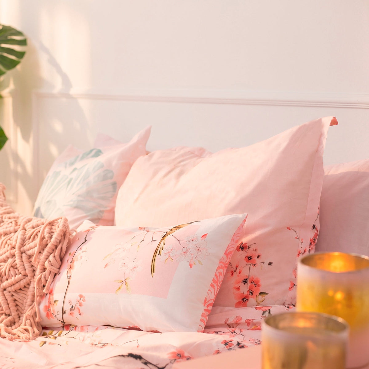 Federa Chinoiserie Rosa - Multicolore