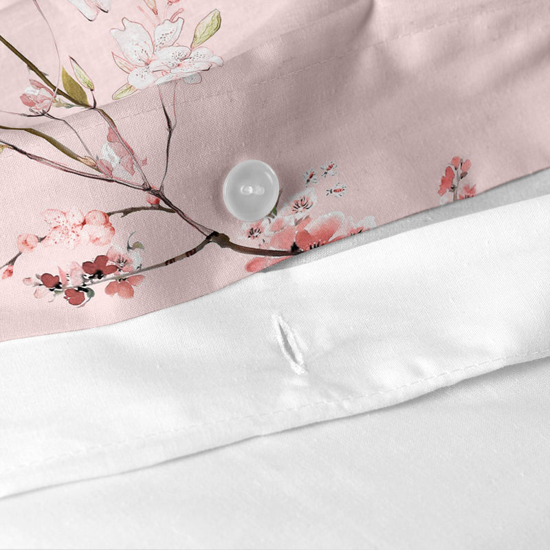Pink Chinoiserie Duvet Cover - Multicolor