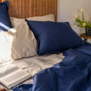 Housse De Couette Basic - Bleu Marine