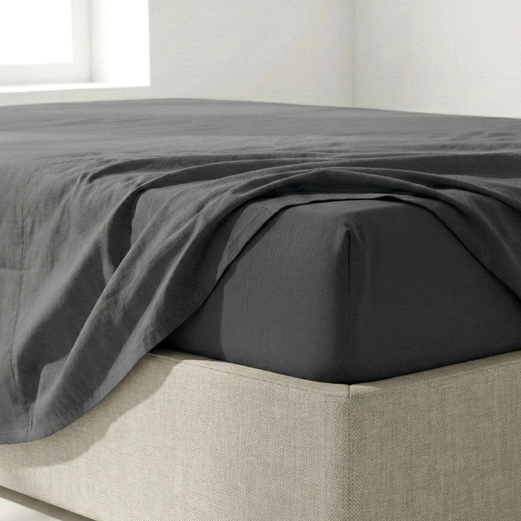 Basic Fitted Sheet - Dark Grey