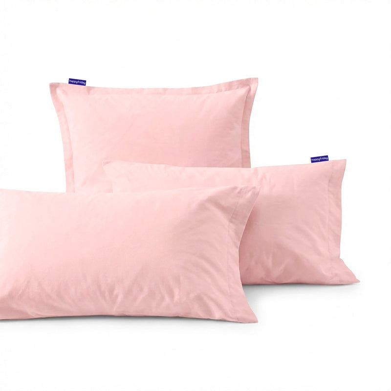 Taie D'Oreiller Basic - Rose Pâle