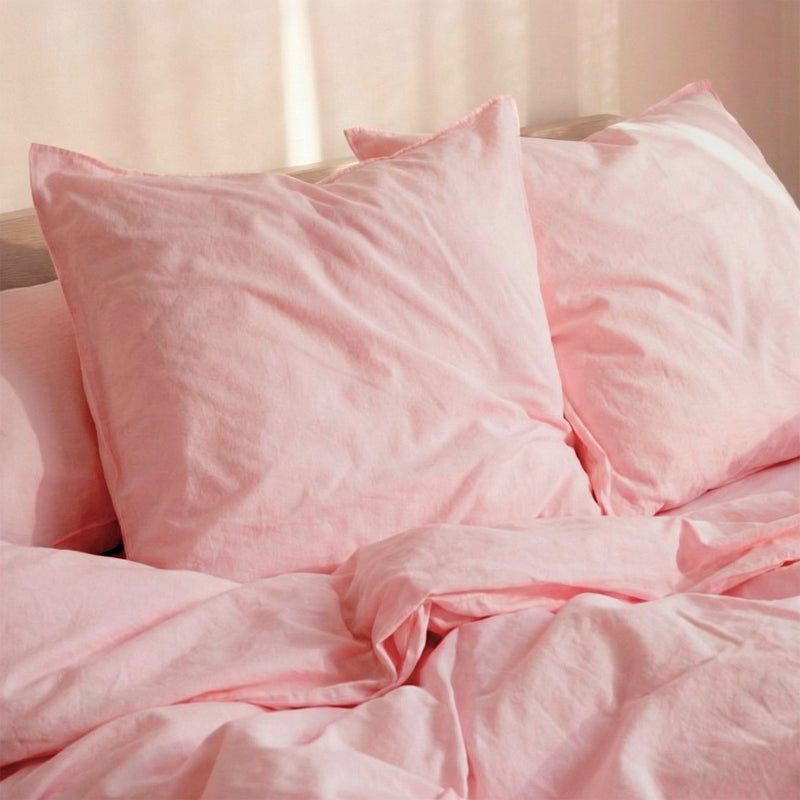 Taie D'Oreiller Basic - Rose Pâle