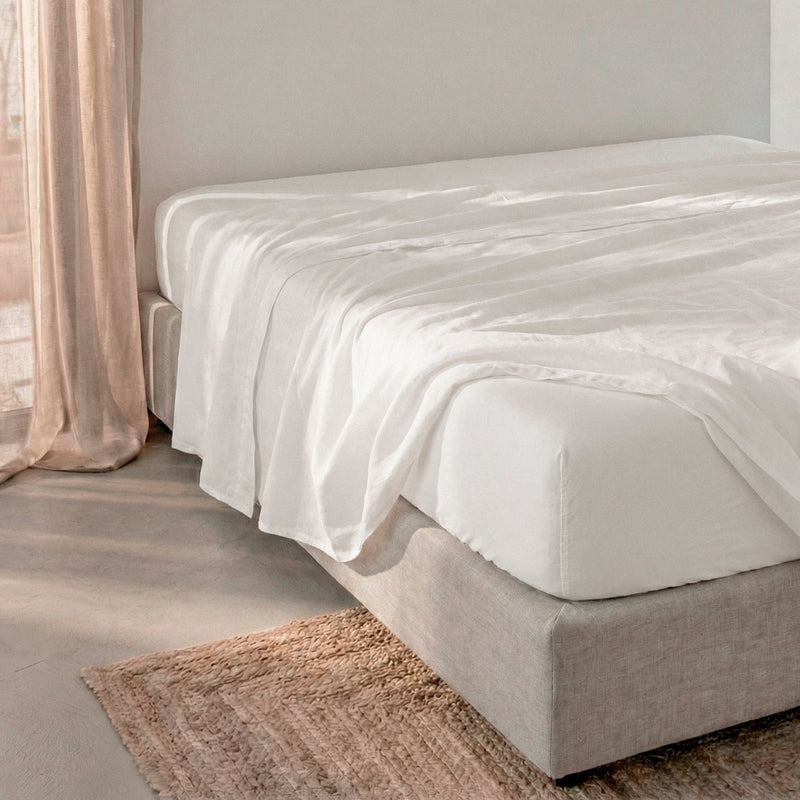 Drap-Housse Basic Percale - Blanc