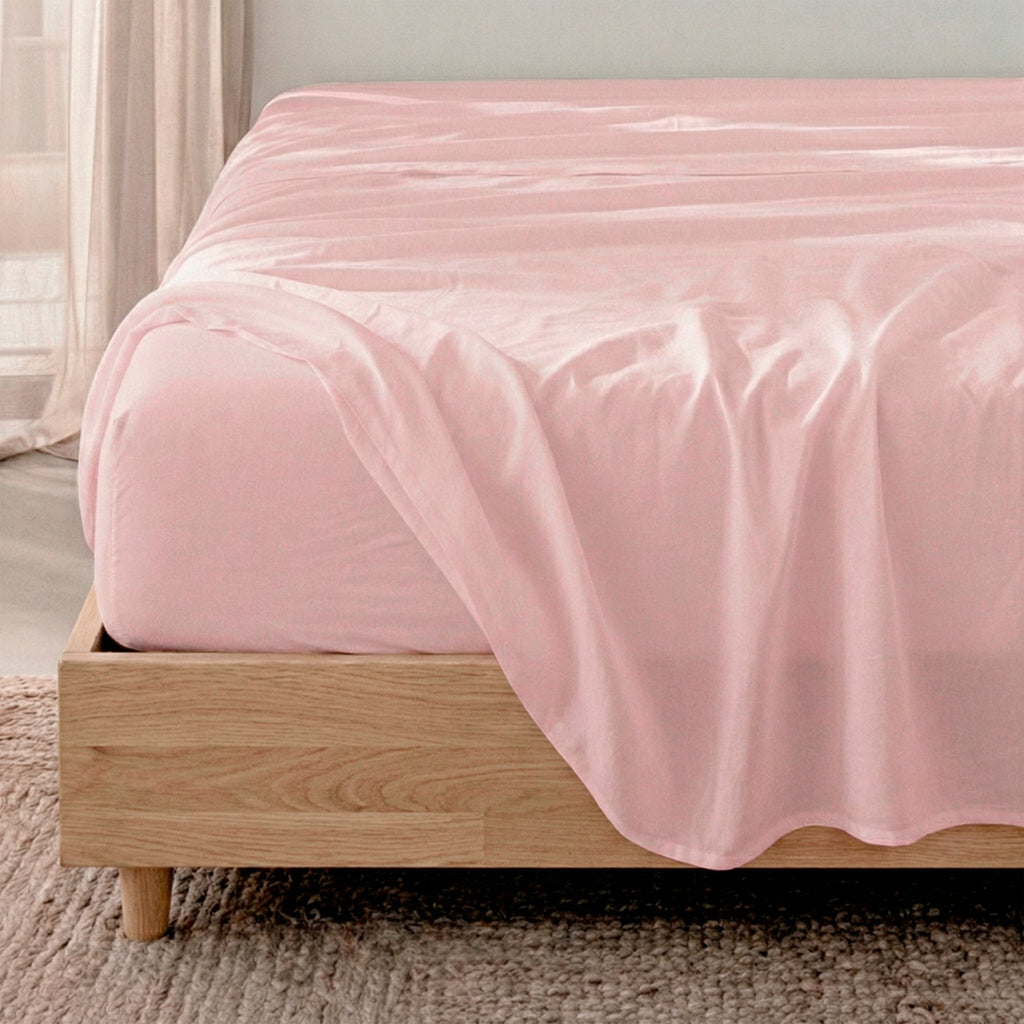 Basic Fitted Sheet - Pale Pink