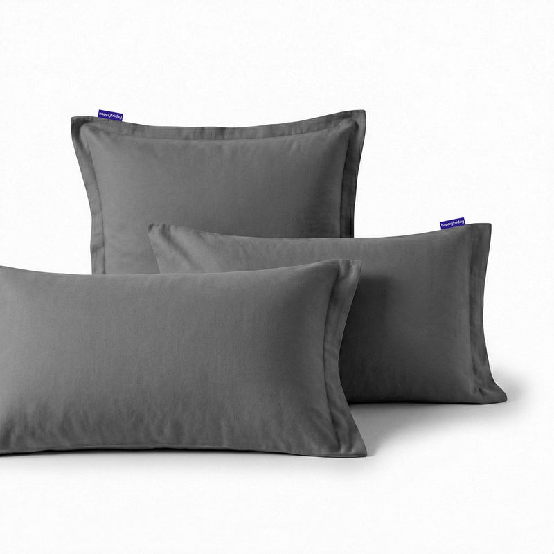 Taie D'Oreiller Basic - Gris Foncé