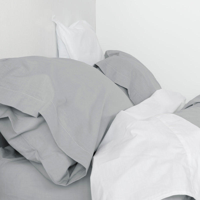 Taie D'Oreiller Basic - Gris Clair