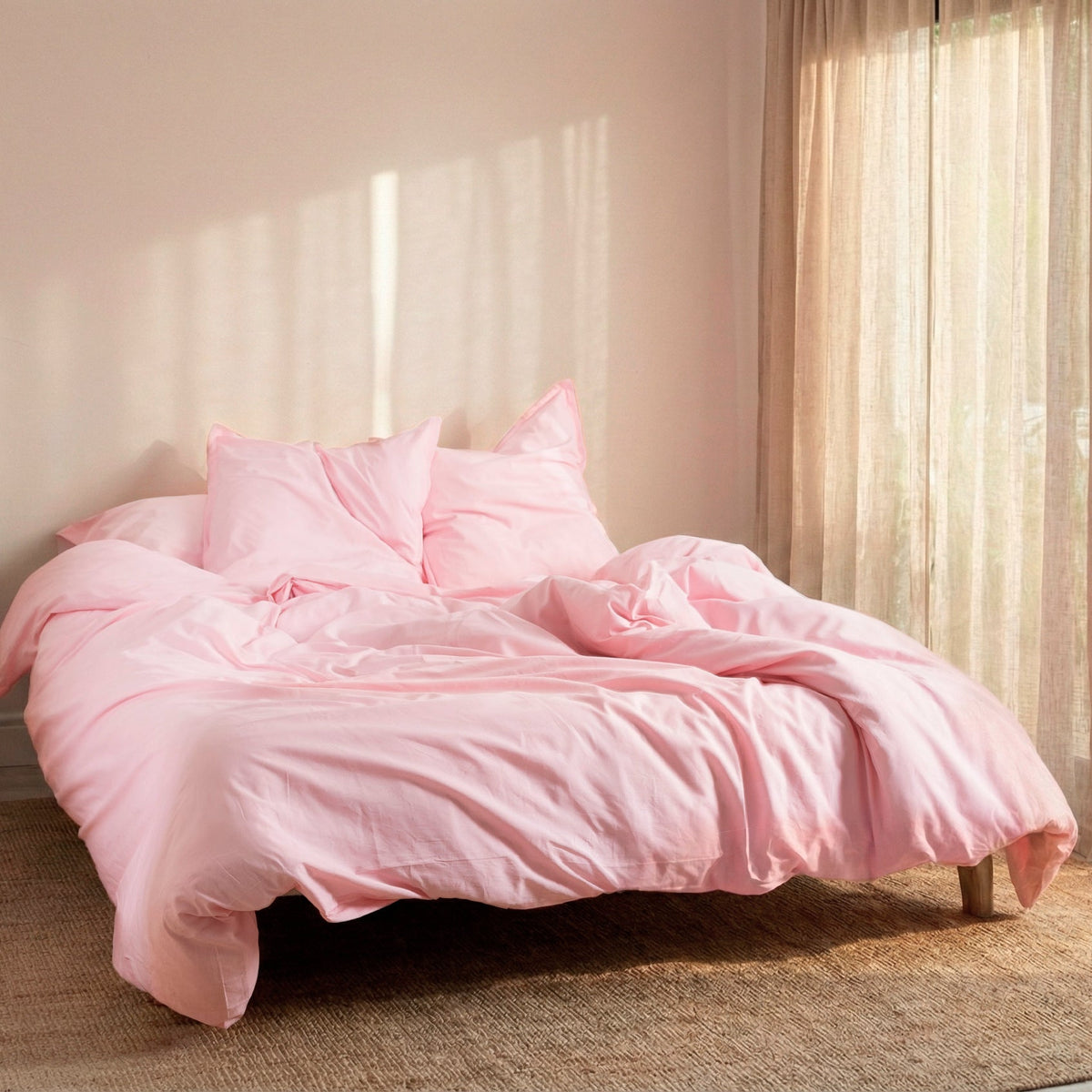 Copripiumino Basic - Rosa Antico
