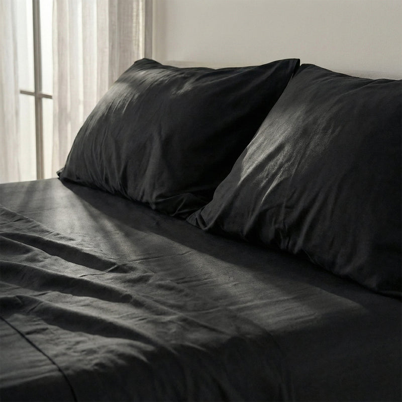 Taie D'Oreiller Basic - Noir