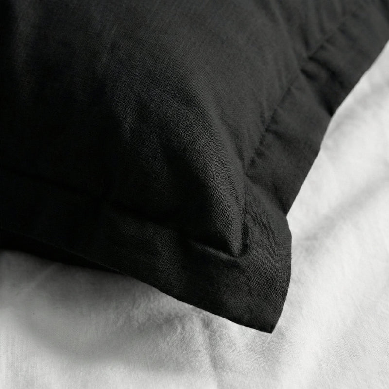 Taie D'Oreiller Basic - Noir