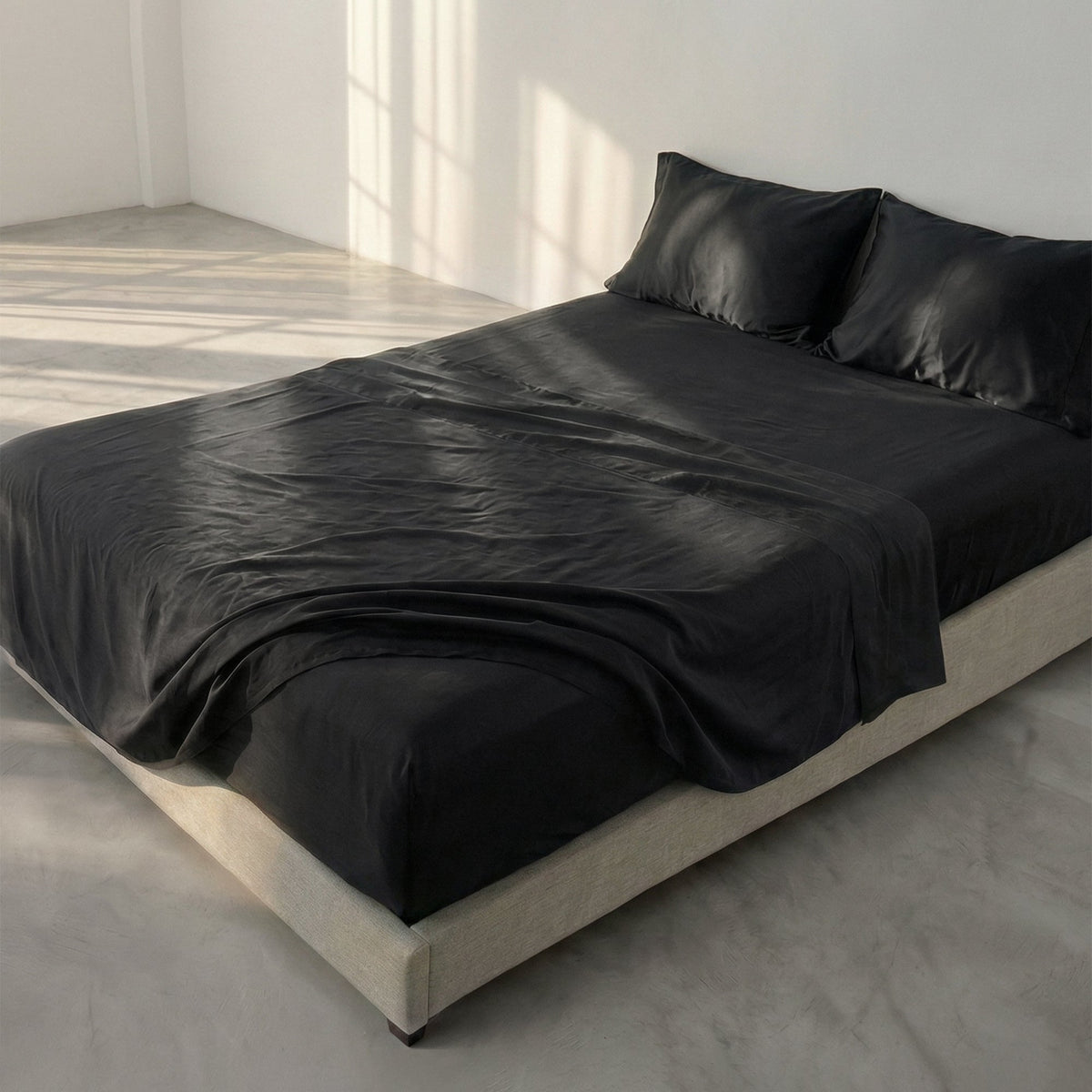Lenzuolo Con Angoli Basic - Nero