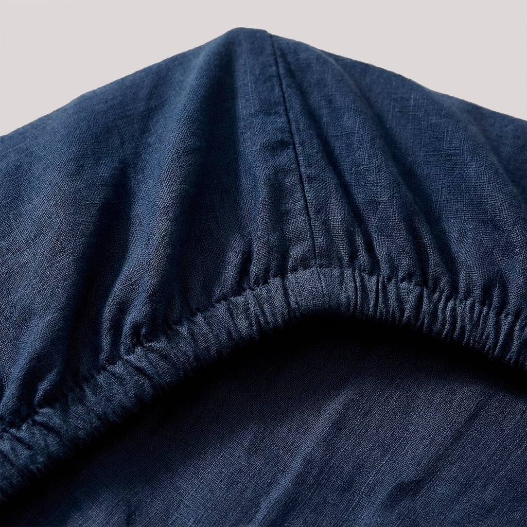 Lenzuolo con angoli Basic - Blu navy